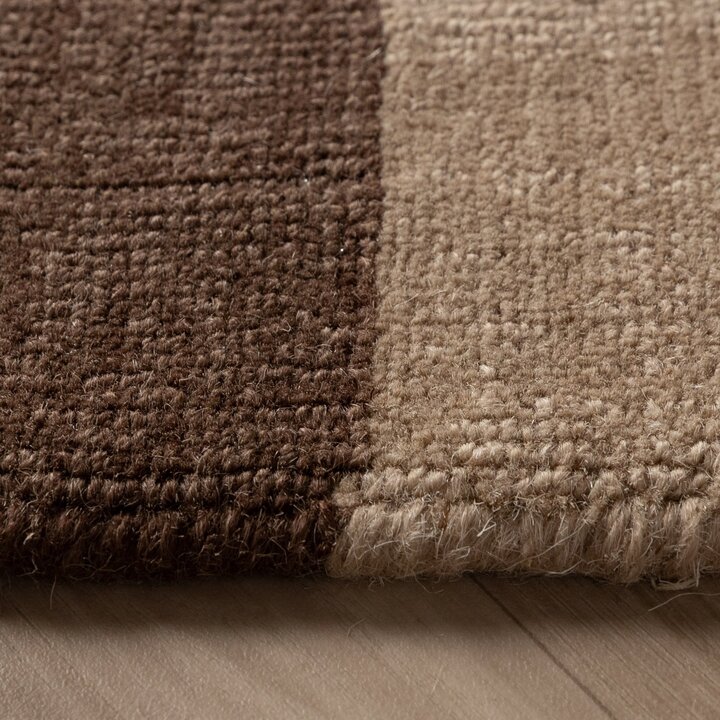 Wollteppich - Valencia Border Beige Braun - 4