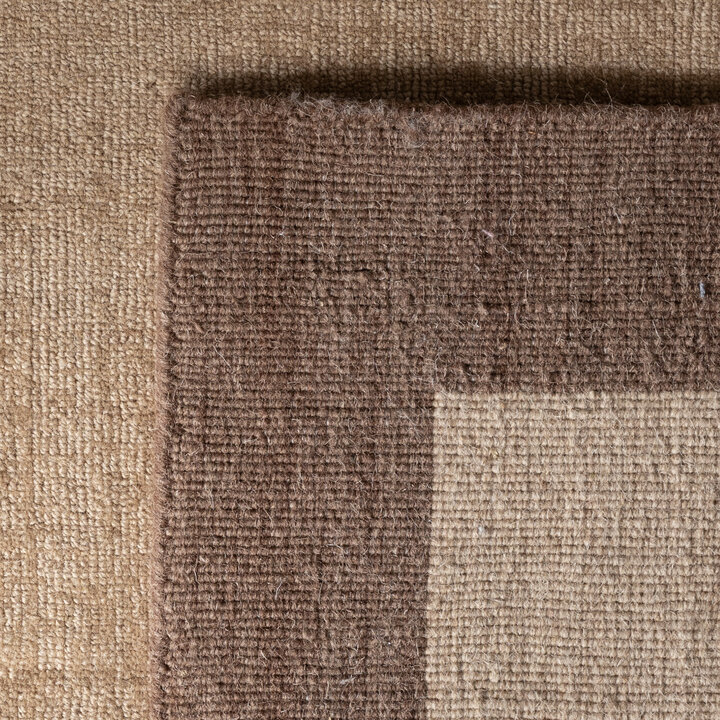 Wollteppich - Valencia Border Beige Braun - 5