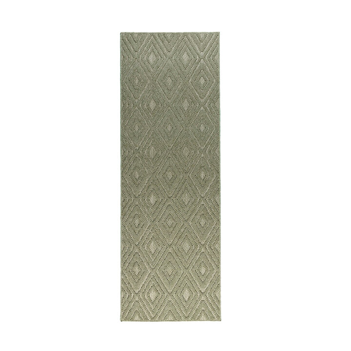 Teppich Läufer - Hidde 3D Diamond Grün - 1