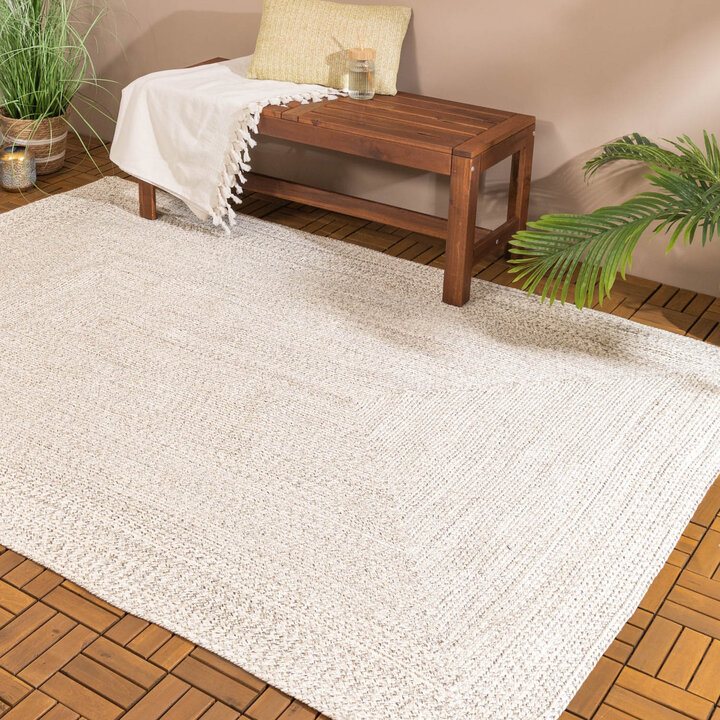 In- & Outdoor Jute Teppich - Bali Weiß