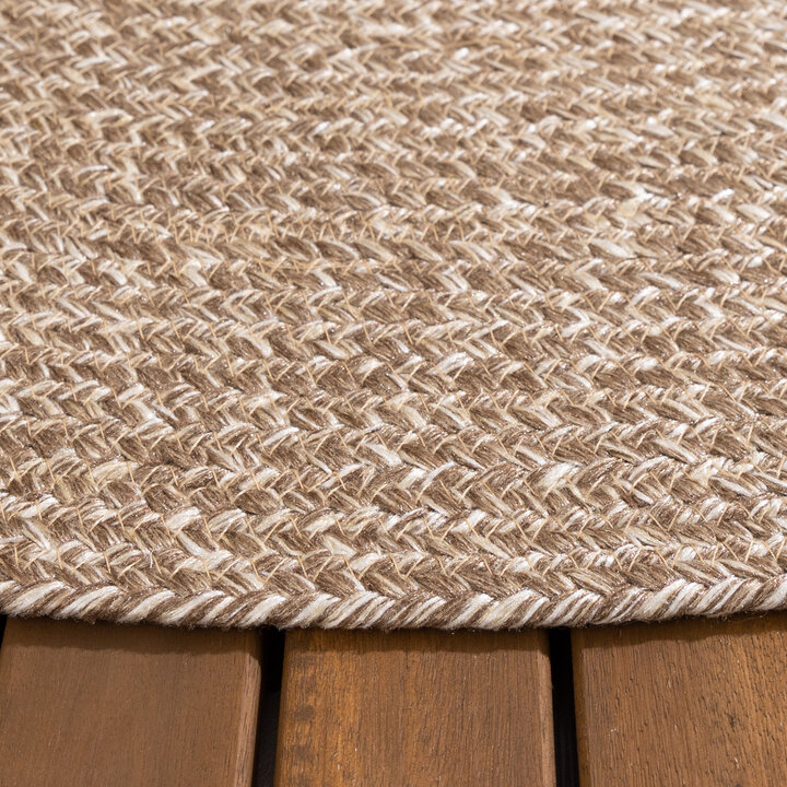 In- & Outdoor Jute Teppich Rund - Bali Braun - 5