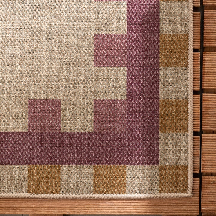 In- & Outdoor Jute Teppich - Mambo Tiles Beige - 3
