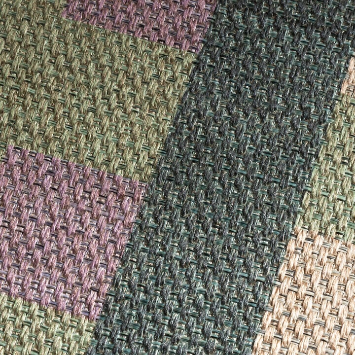 In- & Outdoor Jute Teppich - Mambo Tiles Grün - 2