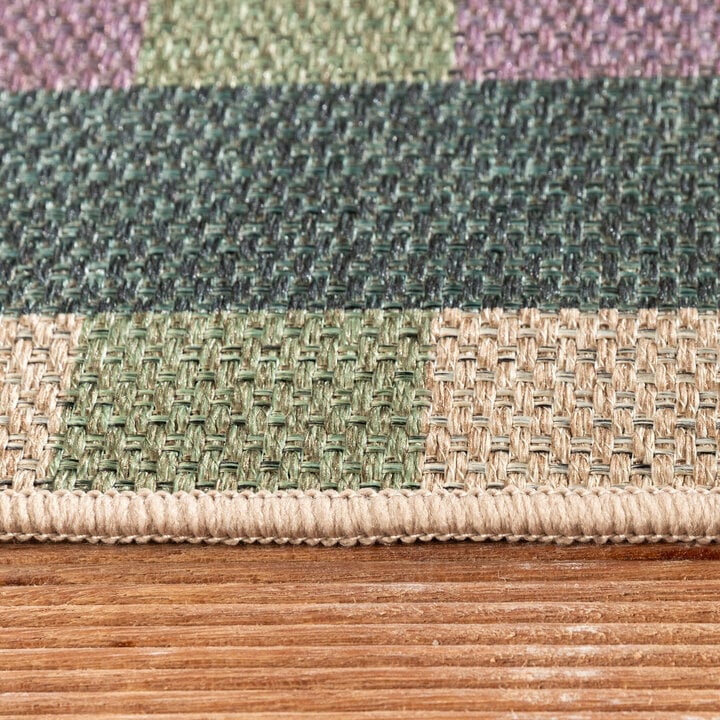 In- & Outdoor Jute Teppich - Mambo Tiles Grün - 4