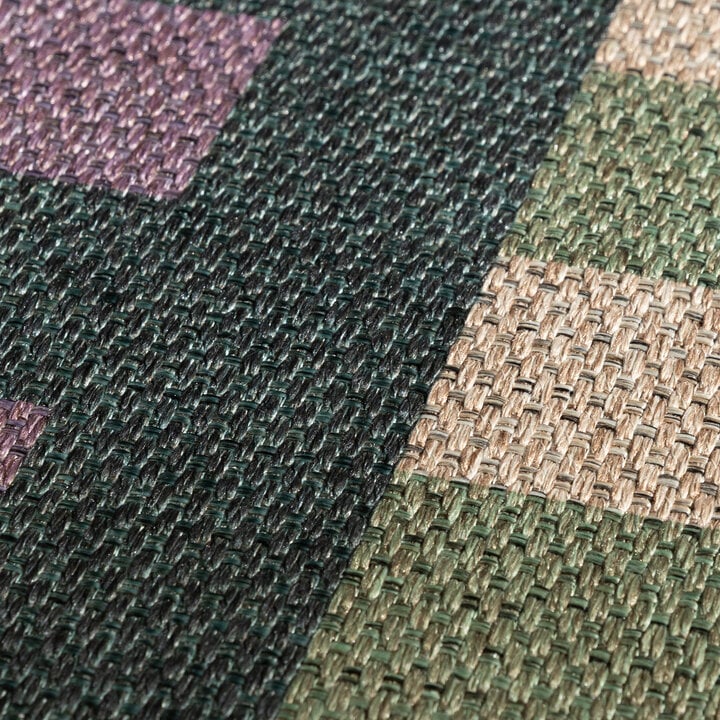 In- & Outdoor Jute Teppich - Mambo Blox Grün - 2