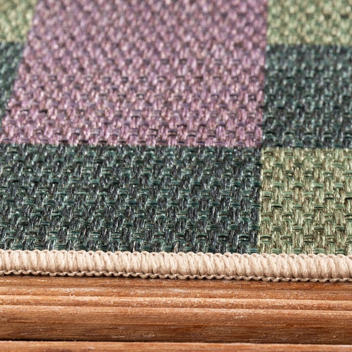 In- & Outdoor Jute Teppich - Mambo Blox Grün - 4
