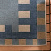 In- & Outdoor Jute Teppich - Mambo Blox Blau - thumbnail 3