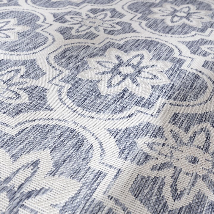 In- & Outdoor Teppich - Rio Flower Blau - 2