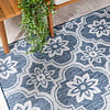 In- & Outdoor Teppich - Rio Flower Dunkelblau - thumbnail 1