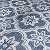 In- & Outdoor Teppich - Rio Flower Dunkelblau - thumbnail 2