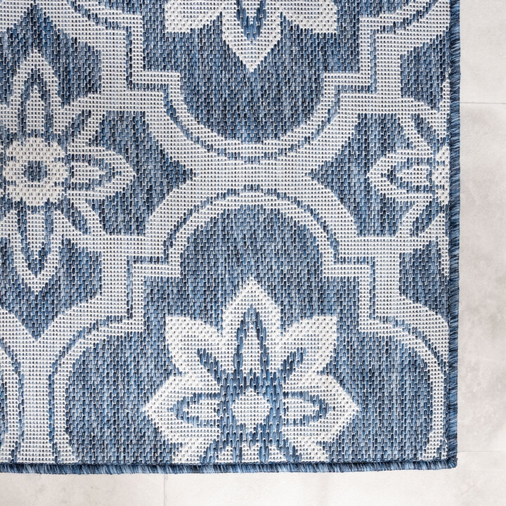 In- & Outdoor Teppich - Rio Flower Dunkelblau - 3