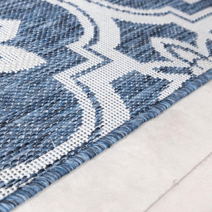 In- & Outdoor Teppich - Rio Flower Dunkelblau - 4