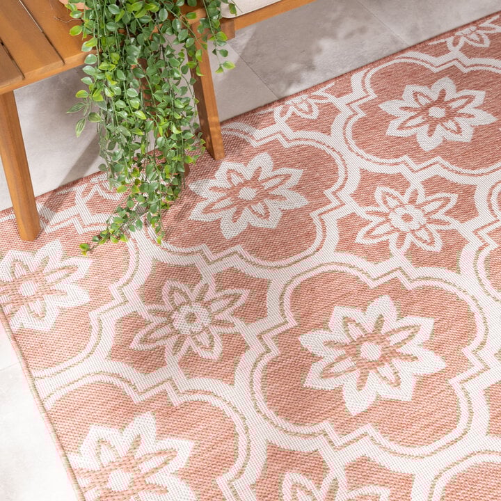 In- & Outdoor Teppich - Rio Flower Rosa - 1