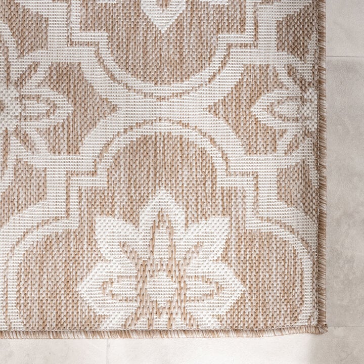 In- & Outdoor Teppich - Rio Flower Beige - 3