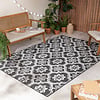 In- & Outdoor Teppich - Rio Flower Schwarz  - thumbnail