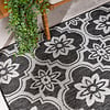 In- & Outdoor Teppich - Rio Flower Schwarz  - thumbnail 1