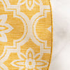 In- & Outdoor Teppich Rund - Rio Flower Gelb - thumbnail 3