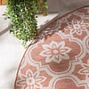 In- & Outdoor Teppich Rund - Rio Flower Rosa - thumbnail 1