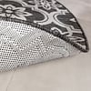 In- & Outdoor Teppich Rund - Rio Flower Schwarz  - thumbnail 5