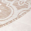 In- & Outdoor Teppich Rund - Rio Flower Beige - thumbnail 4