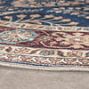 Vintage Gartenteppich Rund - Santo Flora Blau - thumbnail 5