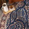 Vintage Gartenteppich Oval - Santo Flora Blau - thumbnail 2