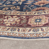 Vintage Gartenteppich Oval - Santo Flora Blau - thumbnail 5