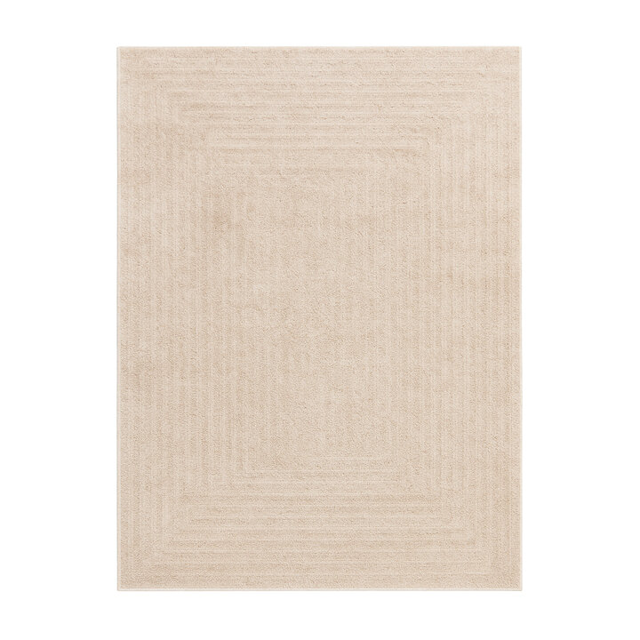 Teppich Skandinavisch - Lova Lines Beige - 1