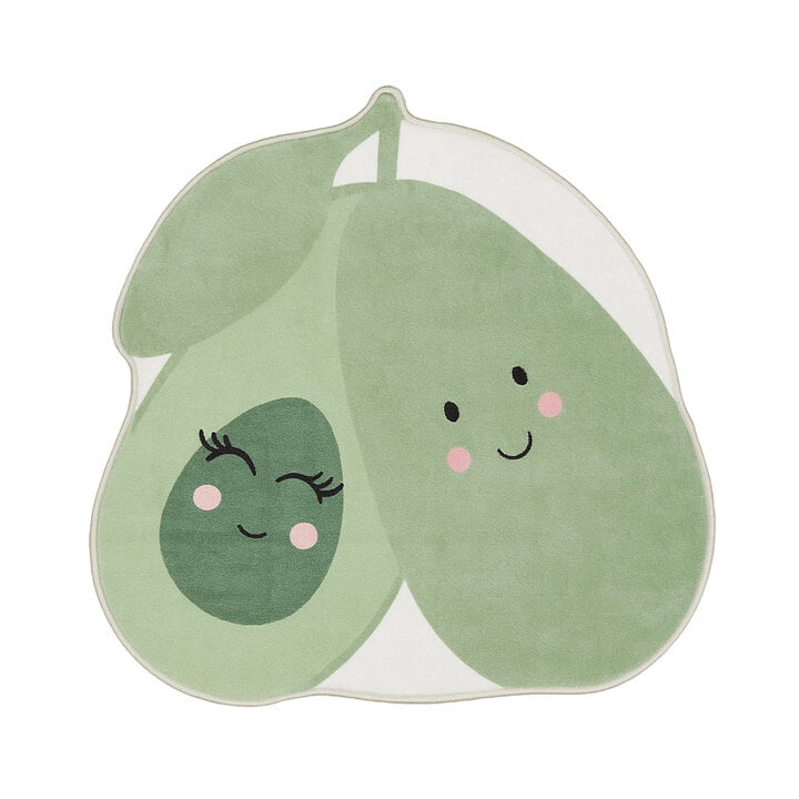 Waschbarer Kinderteppich - Berry Avocado Grün - 1