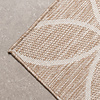 Geometrischer Outdoor Teppich - Faro Ripple Beige - thumbnail 3