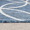 Geometrischer Outdoor Teppich - Faro Ripple Blau - thumbnail 4