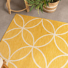 Geometrischer Outdoor Teppich - Faro Ripple Gelb - thumbnail 1