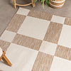 Geometrischer Outdoor Teppich - Faro Blocks Beige - thumbnail 1