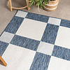 Geometrischer Outdoor Teppich - Faro Blocks Blau - thumbnail 1