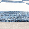 Geometrischer Outdoor Teppich - Faro Blocks Blau - thumbnail 4