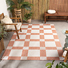 Geometrischer Outdoor Teppich - Faro Blocks Rosa - thumbnail
