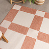 Geometrischer Outdoor Teppich - Faro Blocks Rosa - thumbnail 1