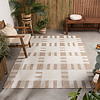 Geometrischer Outdoor Teppich - Faro Tiles Beige - thumbnail