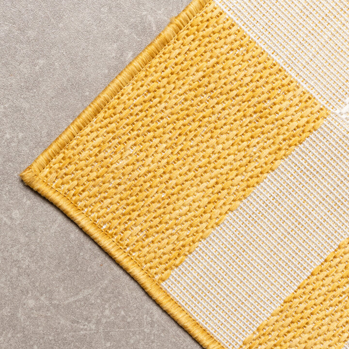 Geometrischer Outdoor Teppich - Faro Tiles Gelb - 3