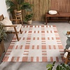 Geometrischer Outdoor Teppich - Faro Tiles Rosa - thumbnail