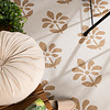 In- & Outdoor Jute Teppich - Como Flower Creme Beige  - thumbnail 2