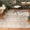 In- & Outdoor Jute Teppich - Como Floral Creme Beige - thumbnail