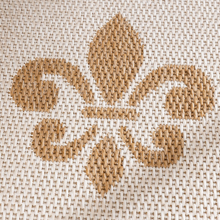 In- & Outdoor Jute Teppich - Como Royal Creme Beige - 3