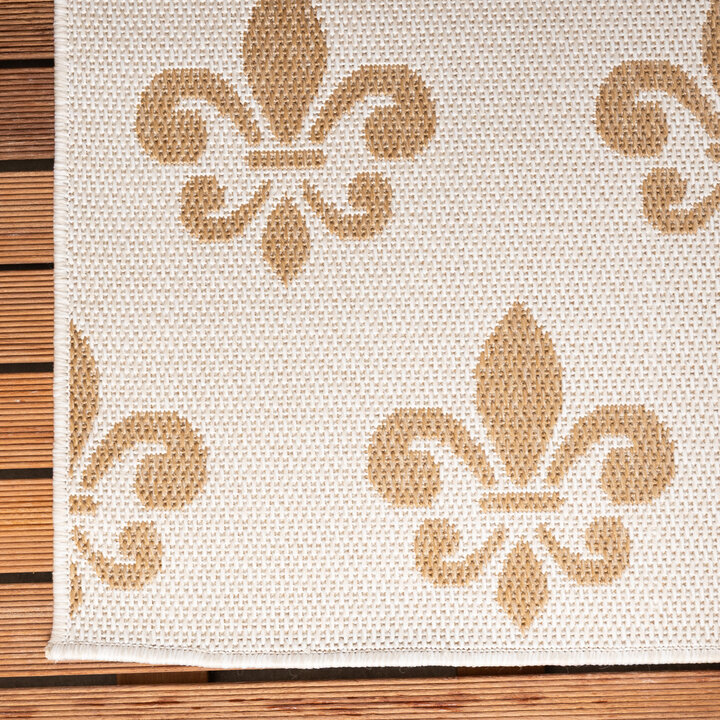 In- & Outdoor Jute Teppich - Como Royal Creme Beige - 4