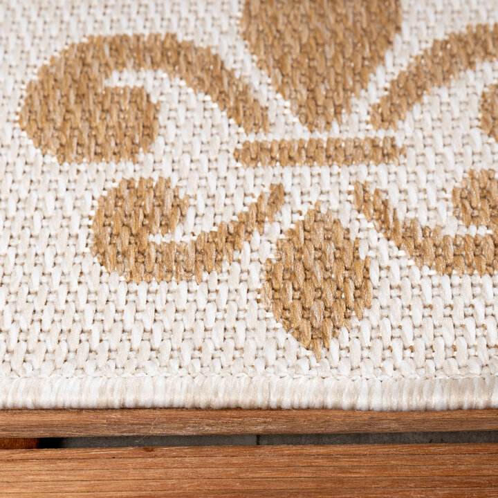 In- & Outdoor Jute Teppich - Como Royal Creme Beige - 5