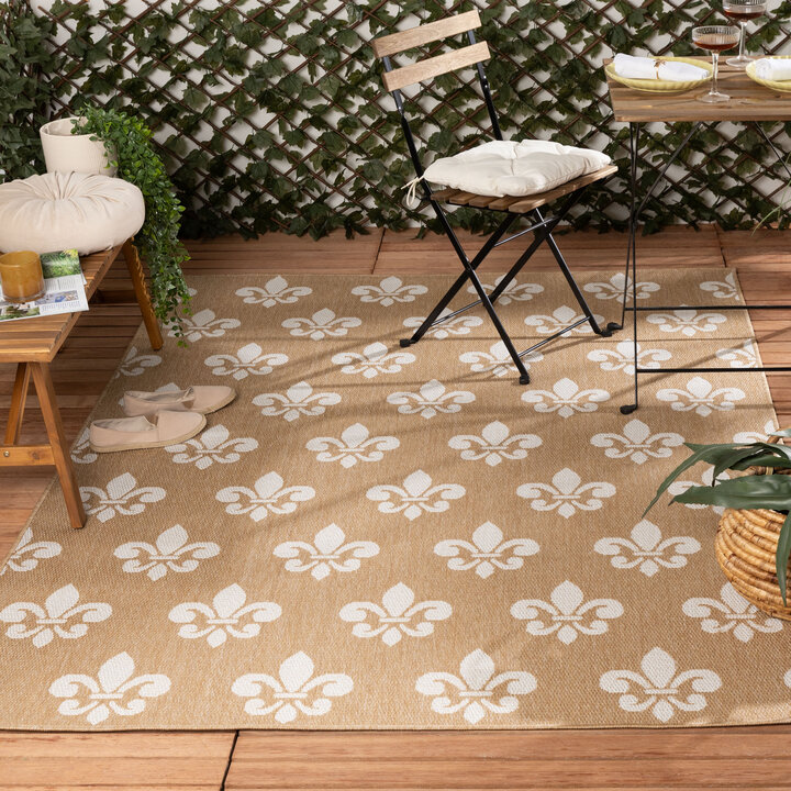 In- & Outdoor Jute Teppich - Como Royal Beige Creme