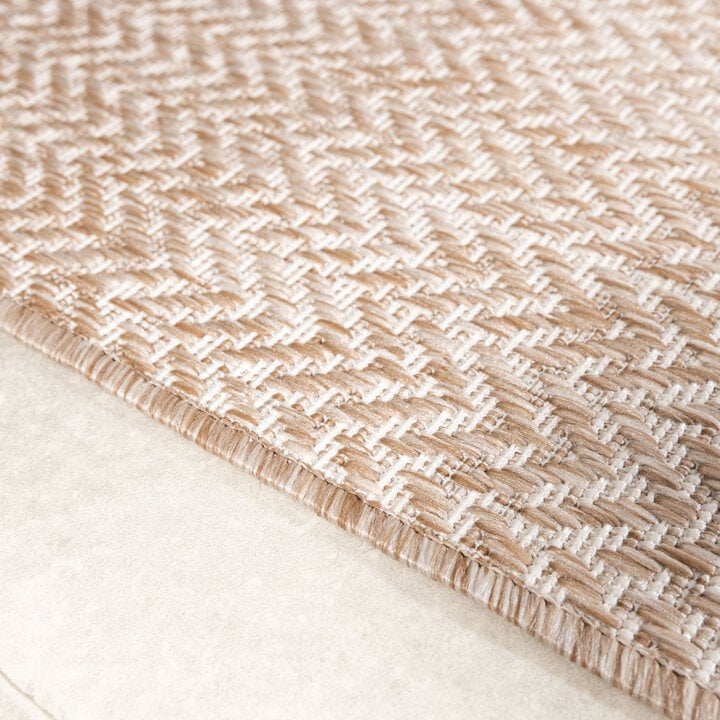 Garten Teppich - Nusa Lines Beige  - 4