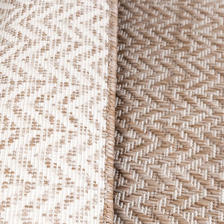 Garten Teppich - Nusa Lines Beige  - 5