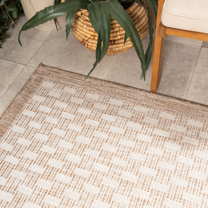 Garten Teppich - Nusa Loom Beige  - 1