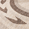 Garten Teppich Rund - Nusa Orbit Braun Creme - thumbnail 2